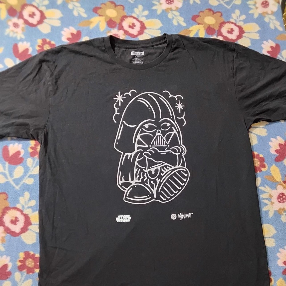 Stance Star Wars Darth Vader Graphic T-Shirt Black XL M.J. Hummel Crew T